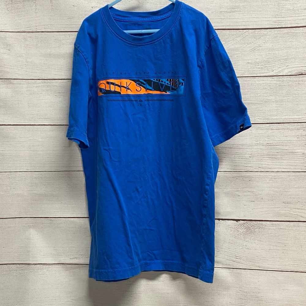 L Boys Quiksilver Screen Printed T-Shiirt